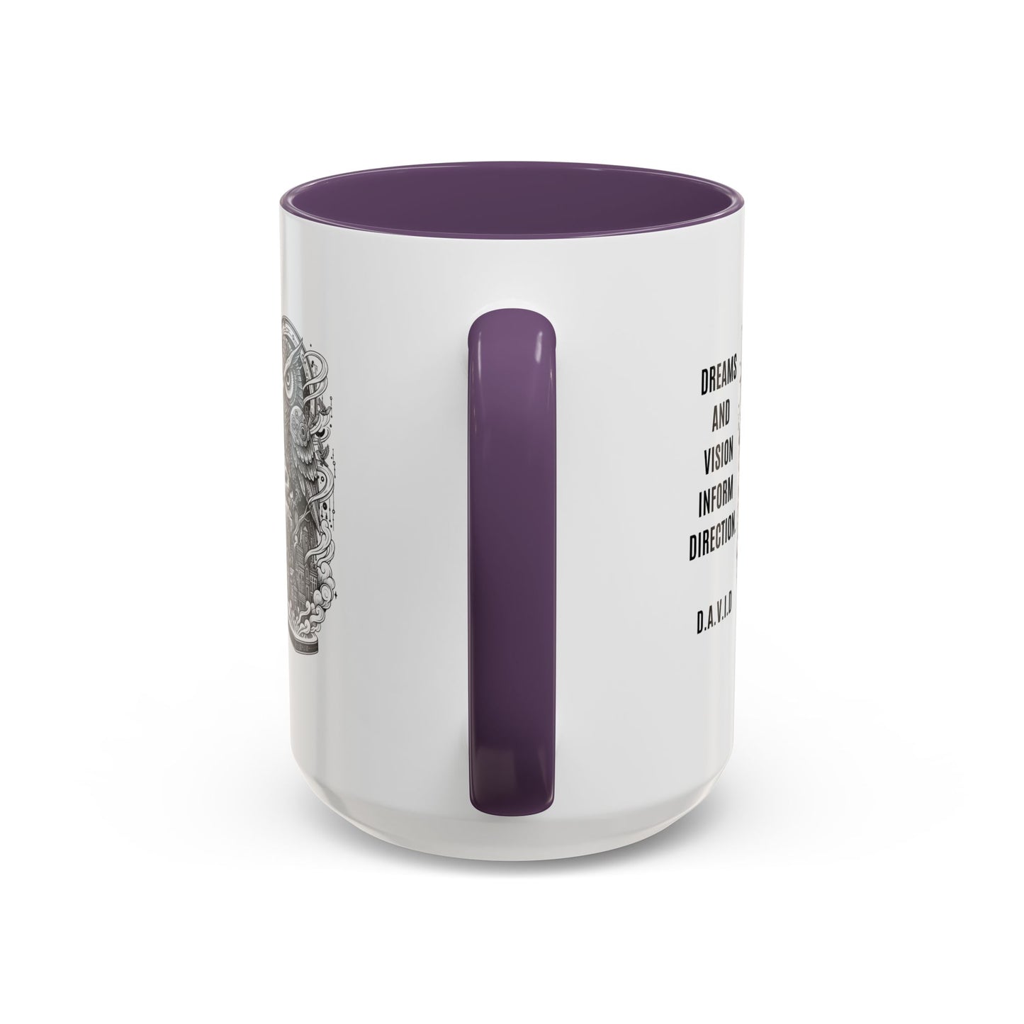 Personalized Owl Vision Accent Coffee Mug