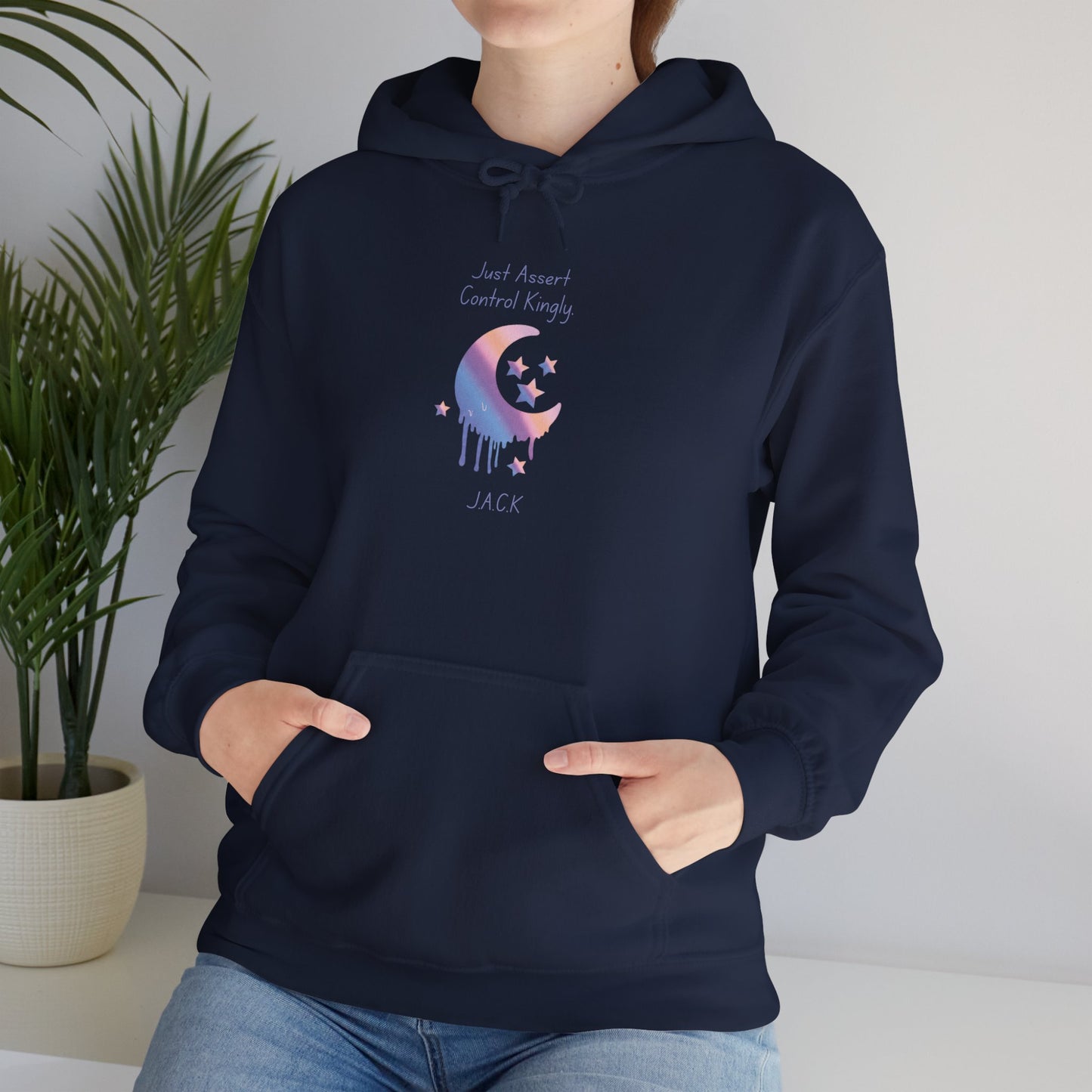 Personalized Moon Dripping Hooded Sweatshirt