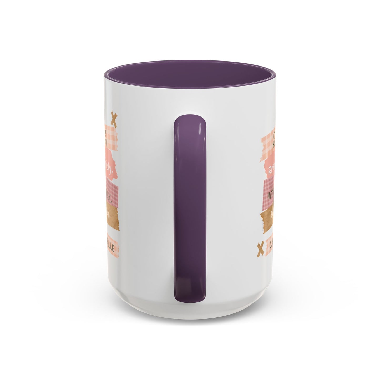Personalized Message Pieces Accent Coffee Mug