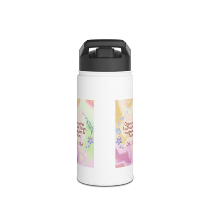 Personalized Initial Quote Ocean Theme Stainless Steel Water Bottle