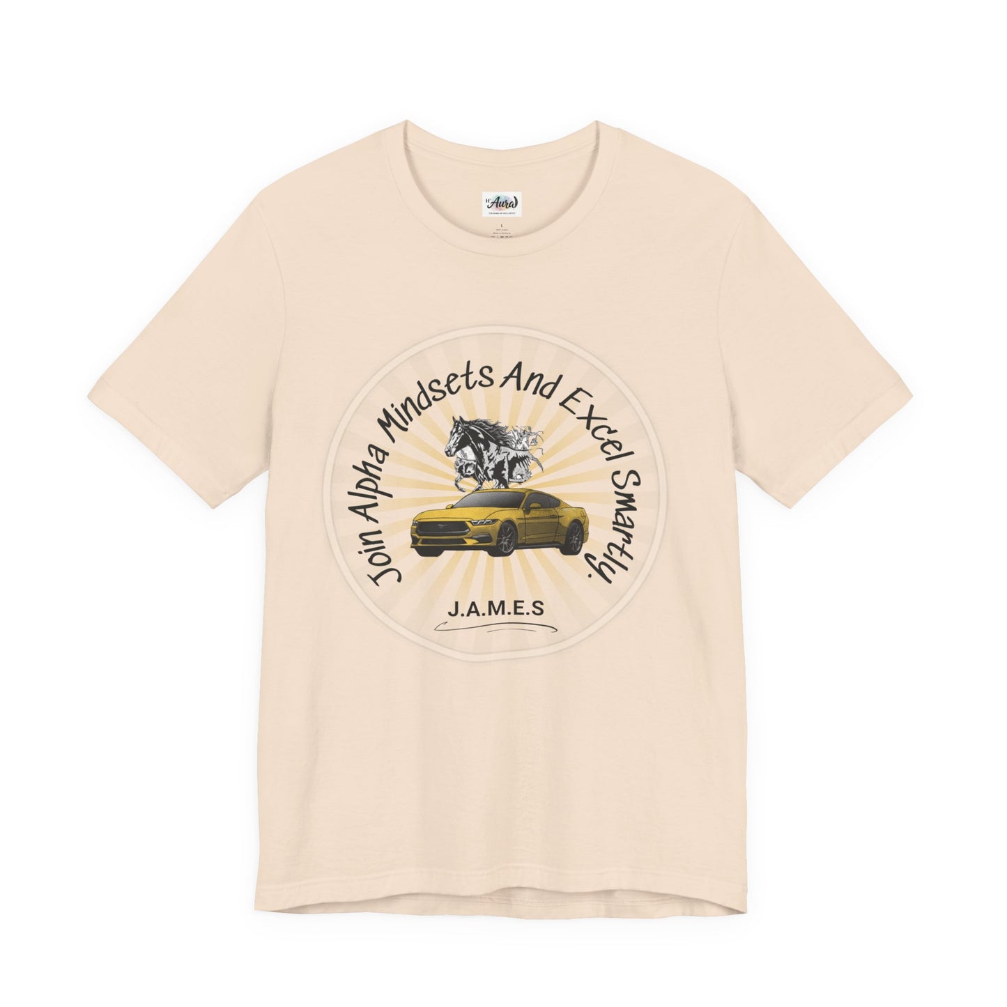 Personalized Horse with Car Graphic Tee