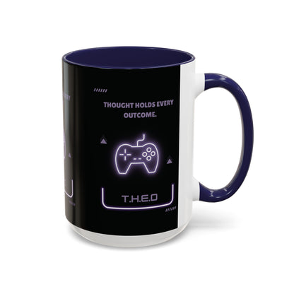 Personalized Initial Game Controller Accent Coffee Mug