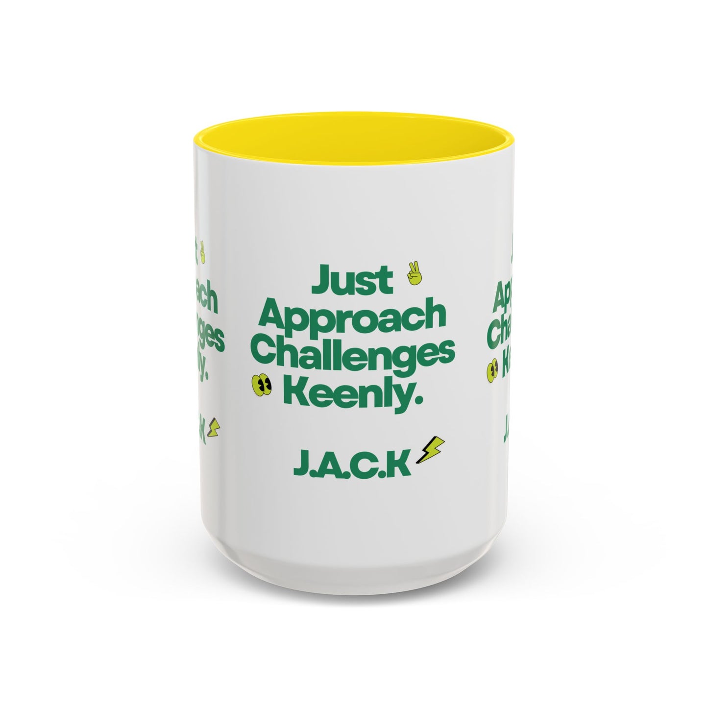 Personalized Simple Message Accent Coffee Mug