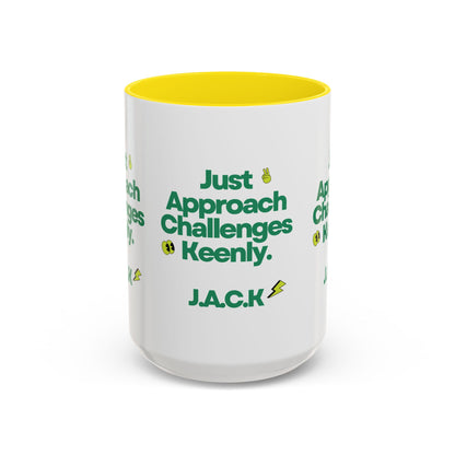 Personalized Simple Message Accent Coffee Mug