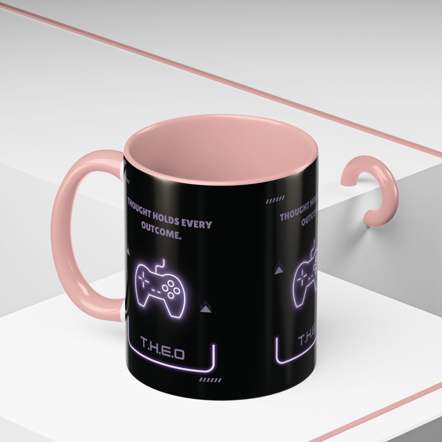 Personalized Initial Game Controller Accent Coffee Mug