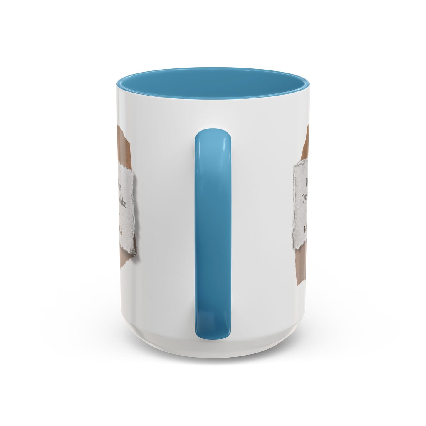 Personalized Torn Paper Note Accent Coffee Mug