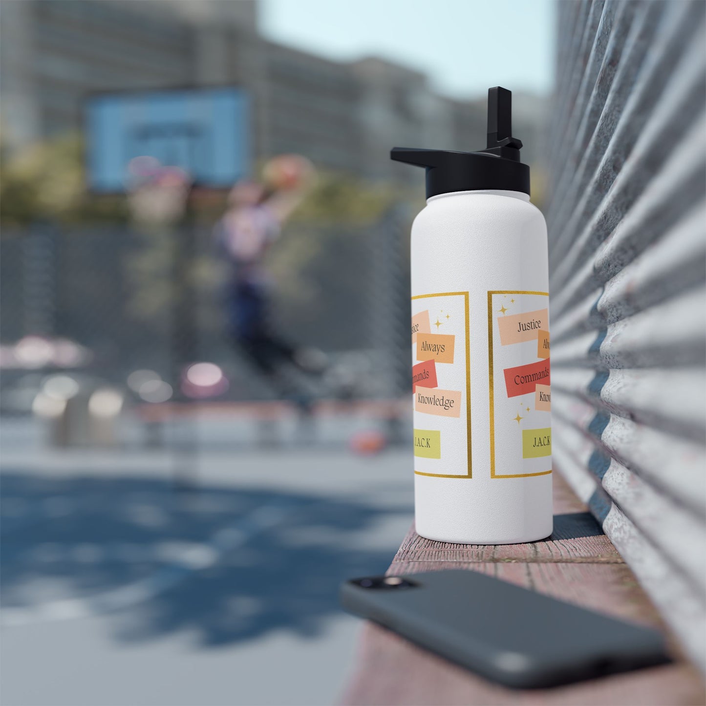 Personalized Initial Quote Patel Notes Stainless Steel Water Bottle