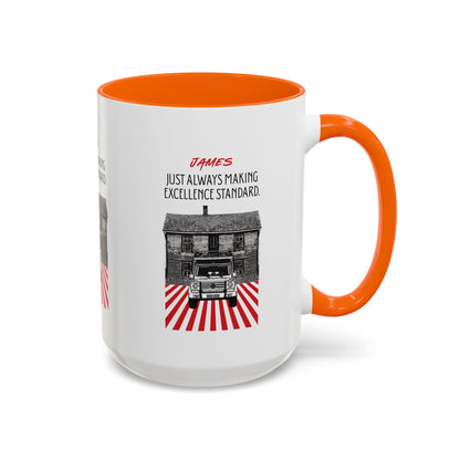 Personalized Vintage Car Accent Coffee Mug