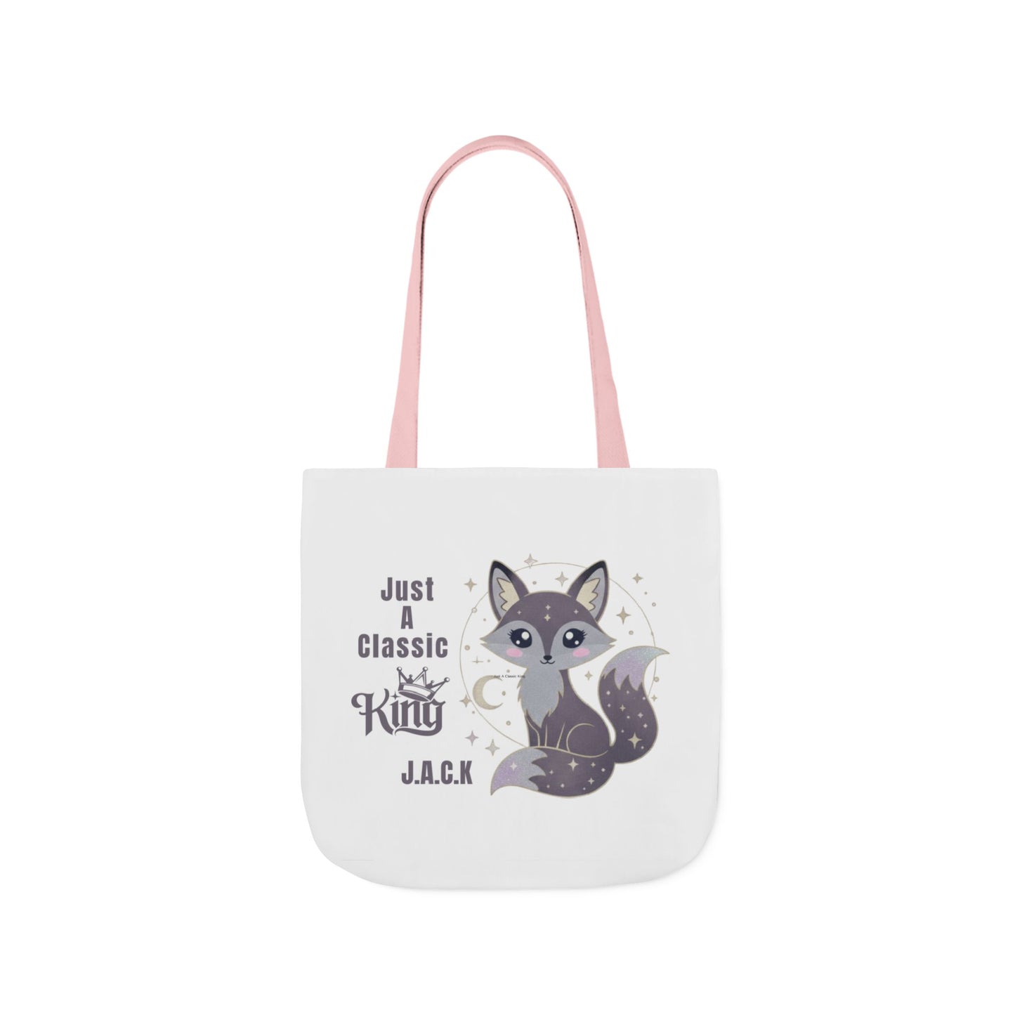 Personalized Initial Quote Fox King Canvas Tote Custom Name