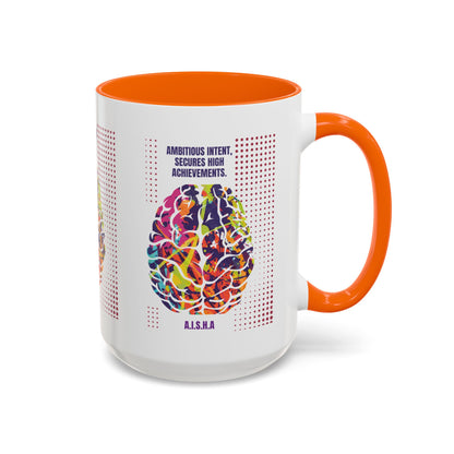 Personalized Initial Brain Accent Coffee Mug
