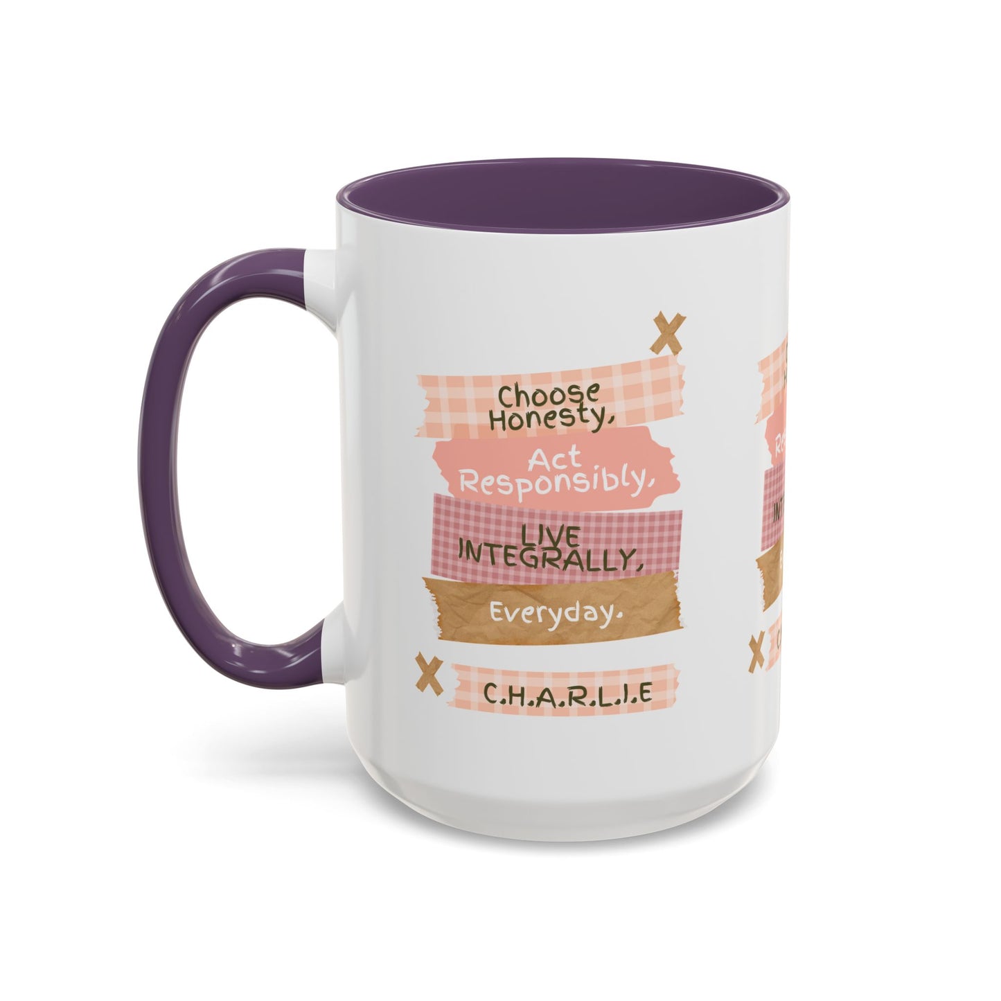 Personalized Message Pieces Accent Coffee Mug