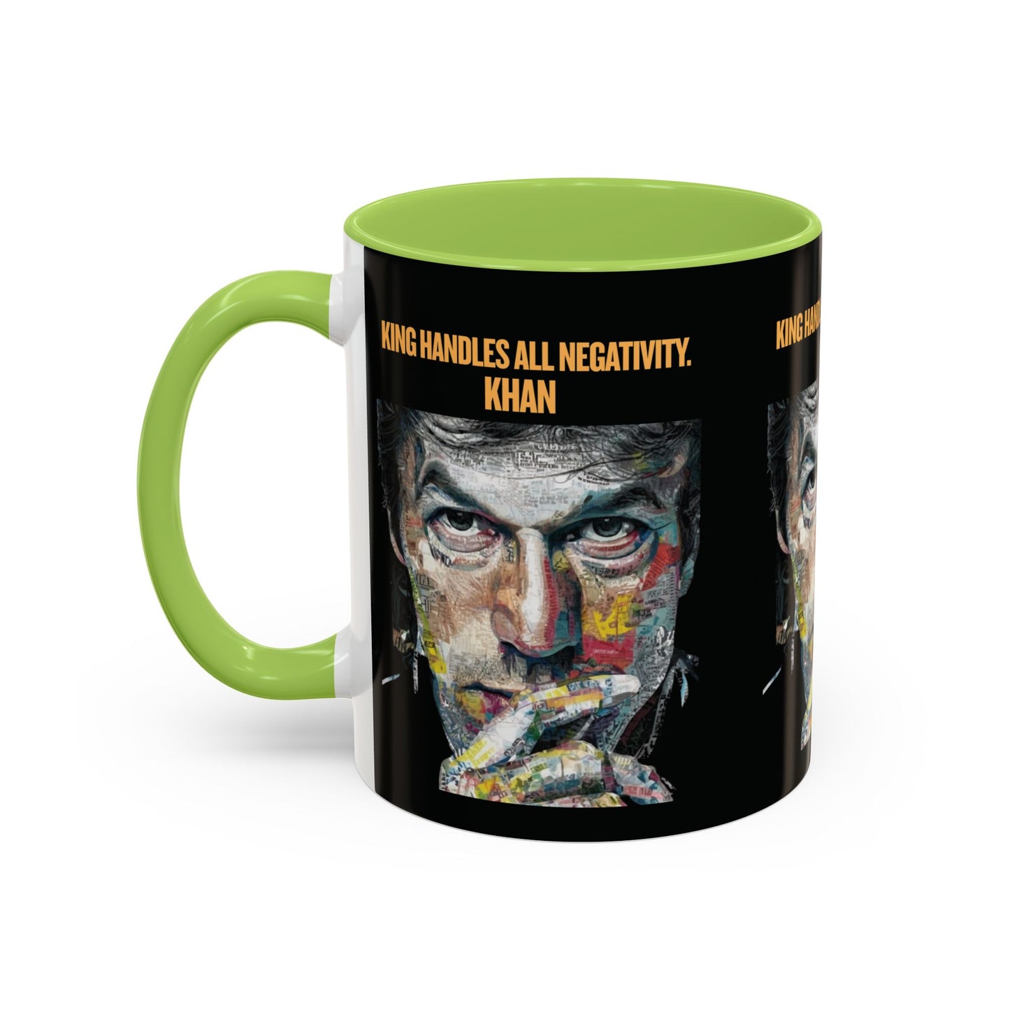 Personalized Initial Khan Accent Coffee Mug