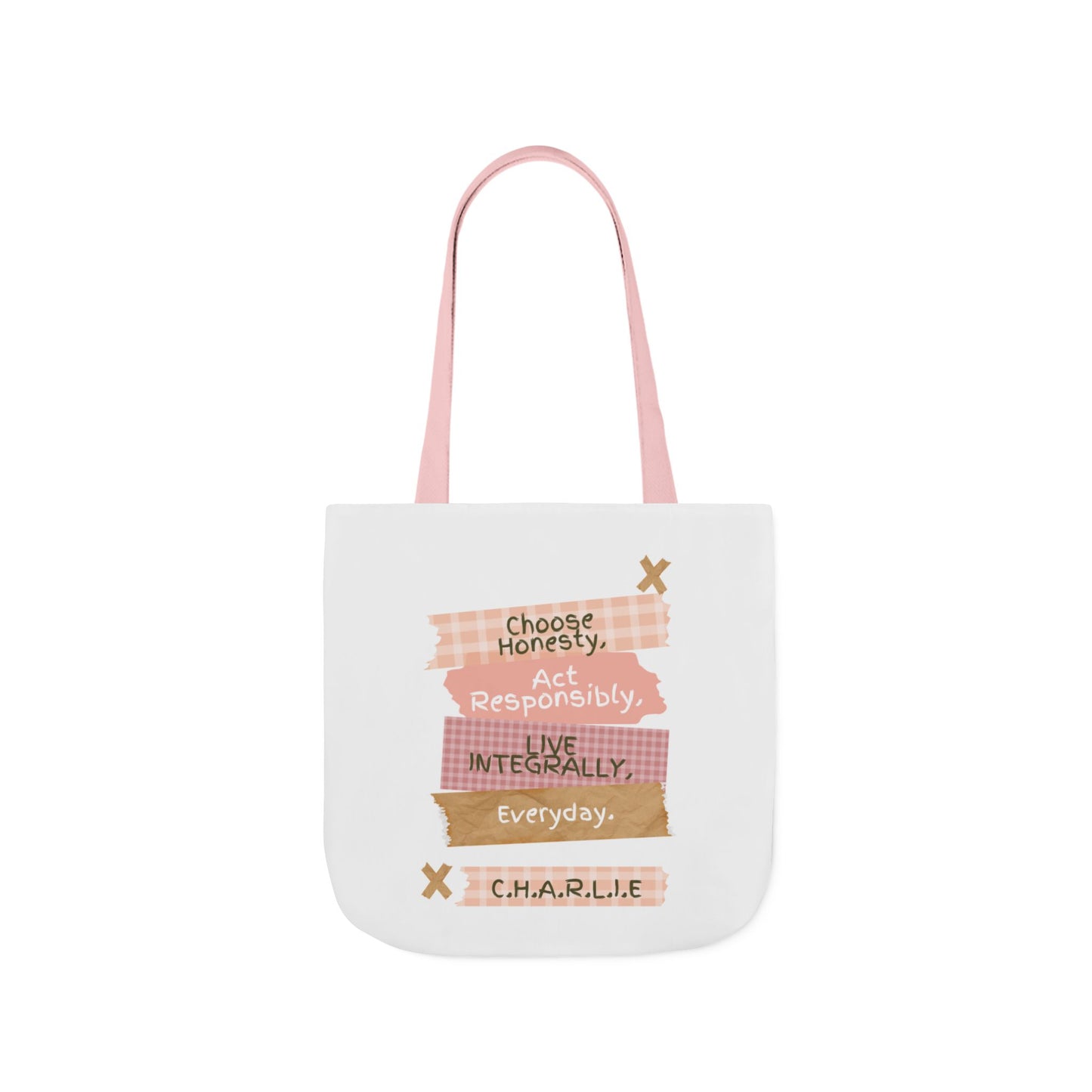 Personalized Initial Quote Note Lines Canvas Tote Custom Name