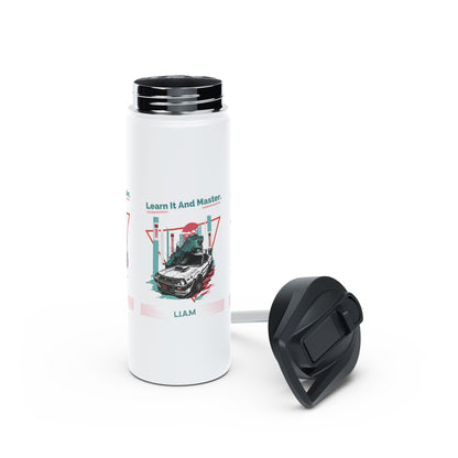 Personalized Initial Quote Dinosaur Car Stainless Steel Water Bottle