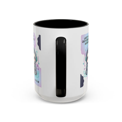 Personalized Initial Sloth Gamer Accent Coffee Mug