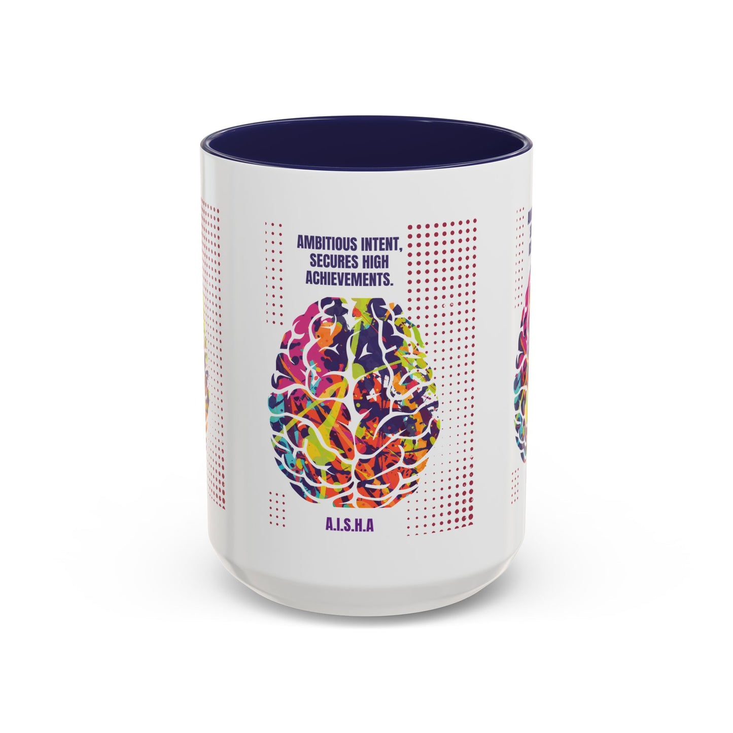 Personalized Initial Brain Accent Coffee Mug