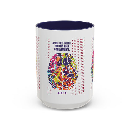 Personalized Initial Brain Accent Coffee Mug