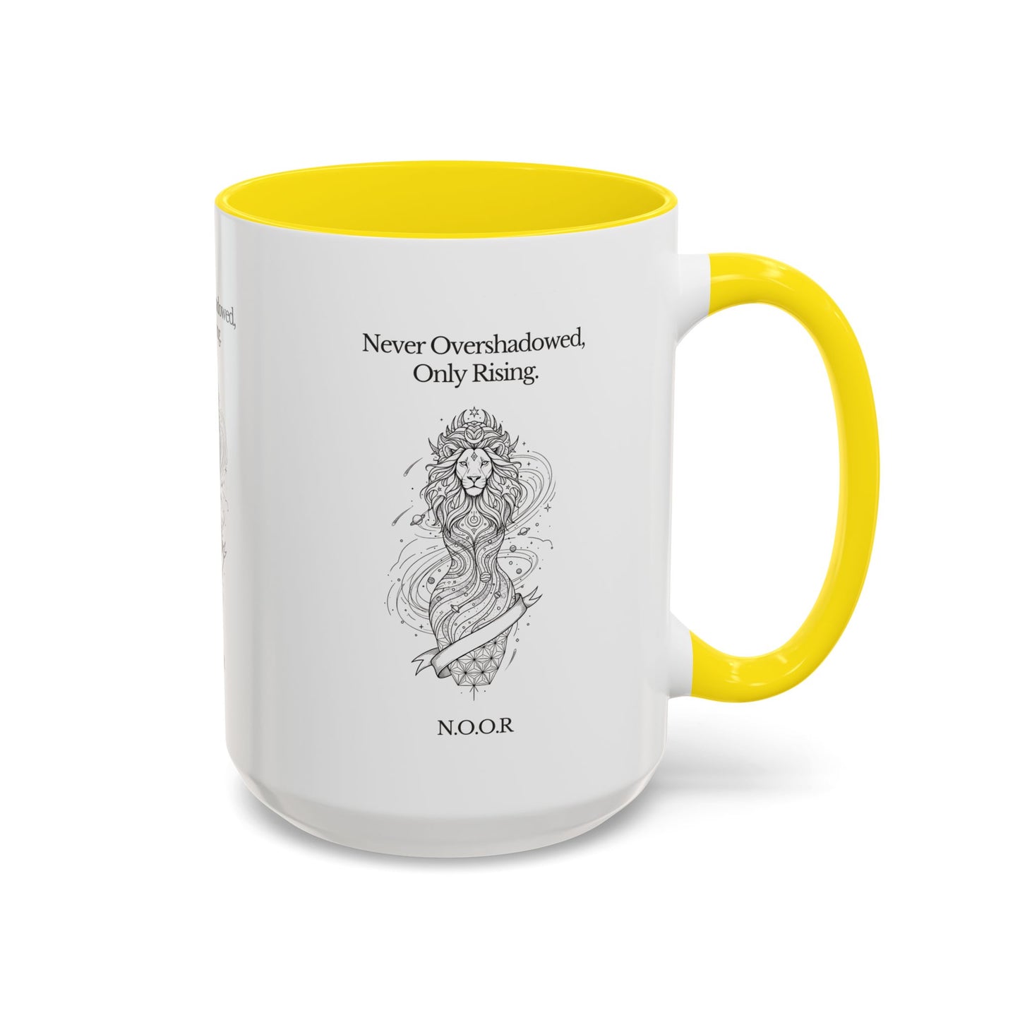 Personalized Girl Lion Accent Coffee Mug