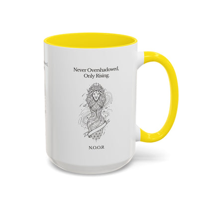 Personalized Girl Lion Accent Coffee Mug