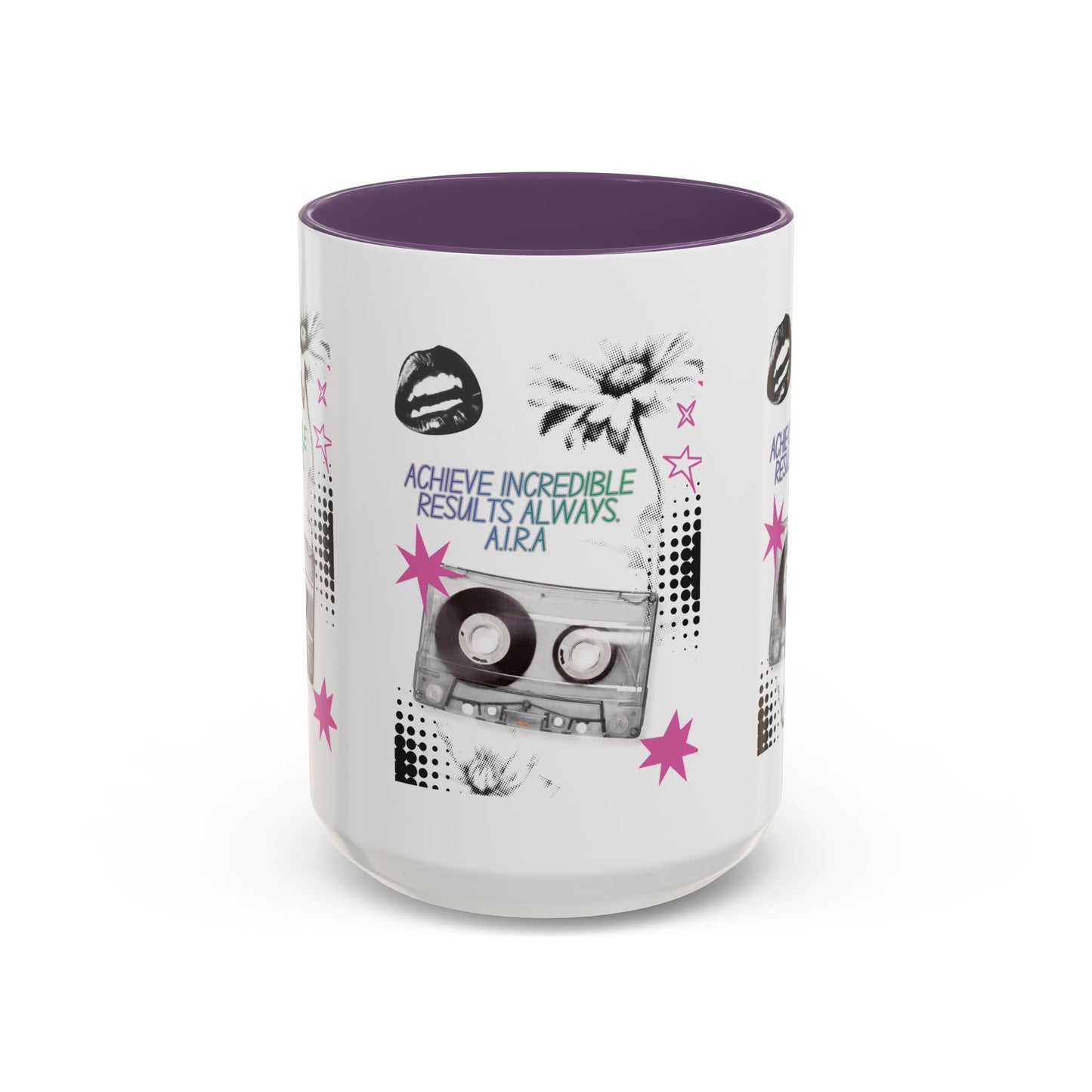 Personalized Cassette Vibes Accent Coffee Mug
