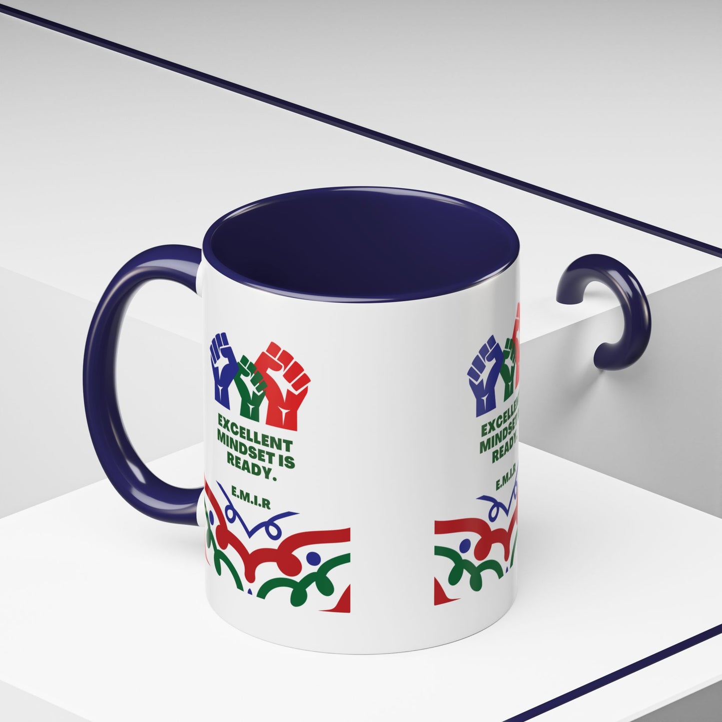 Personalized Initial Victory Accent Coffee Mug