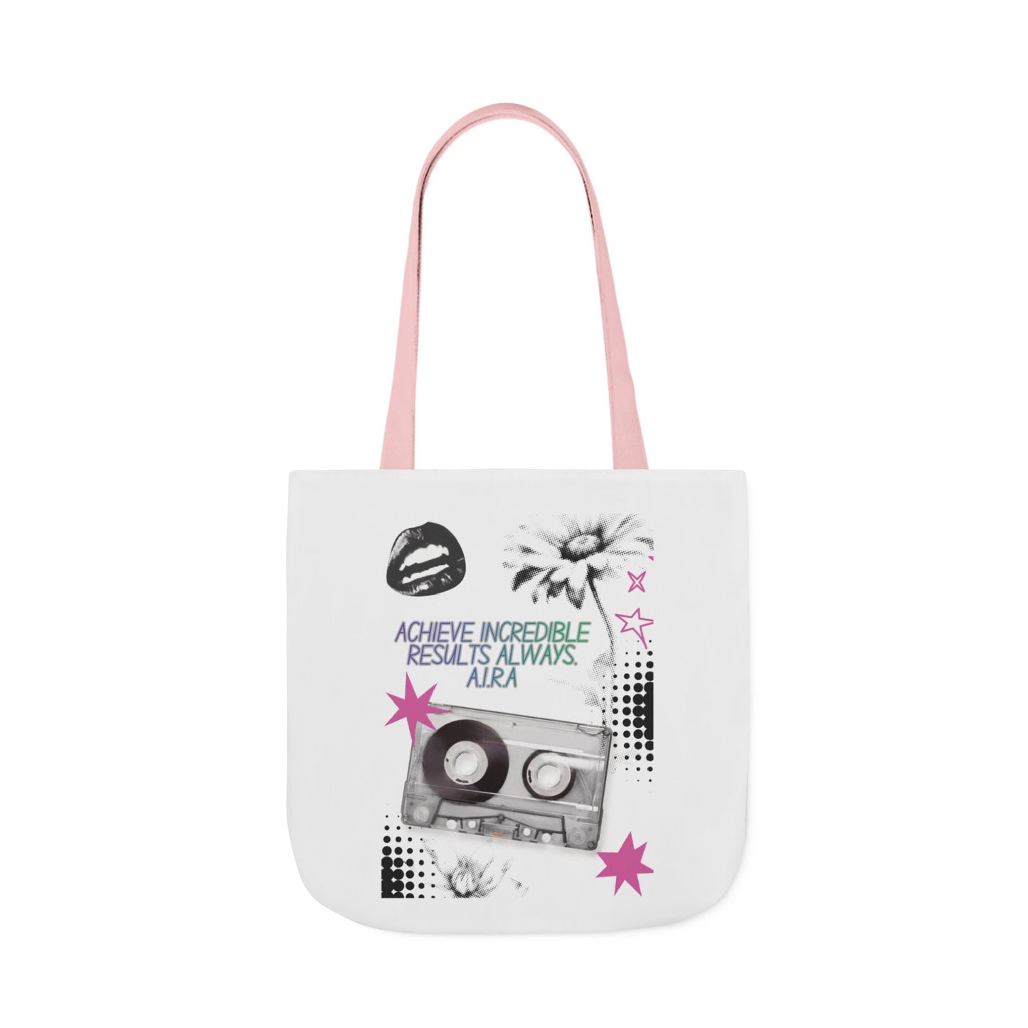 Personalized Initial Quote Cassette Vibes Canvas Tote Custom Name