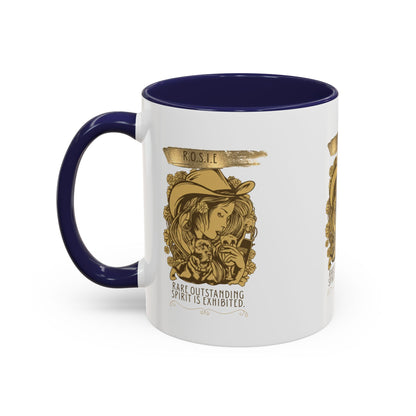 Personalized Golden Girl Accent Coffee Mug