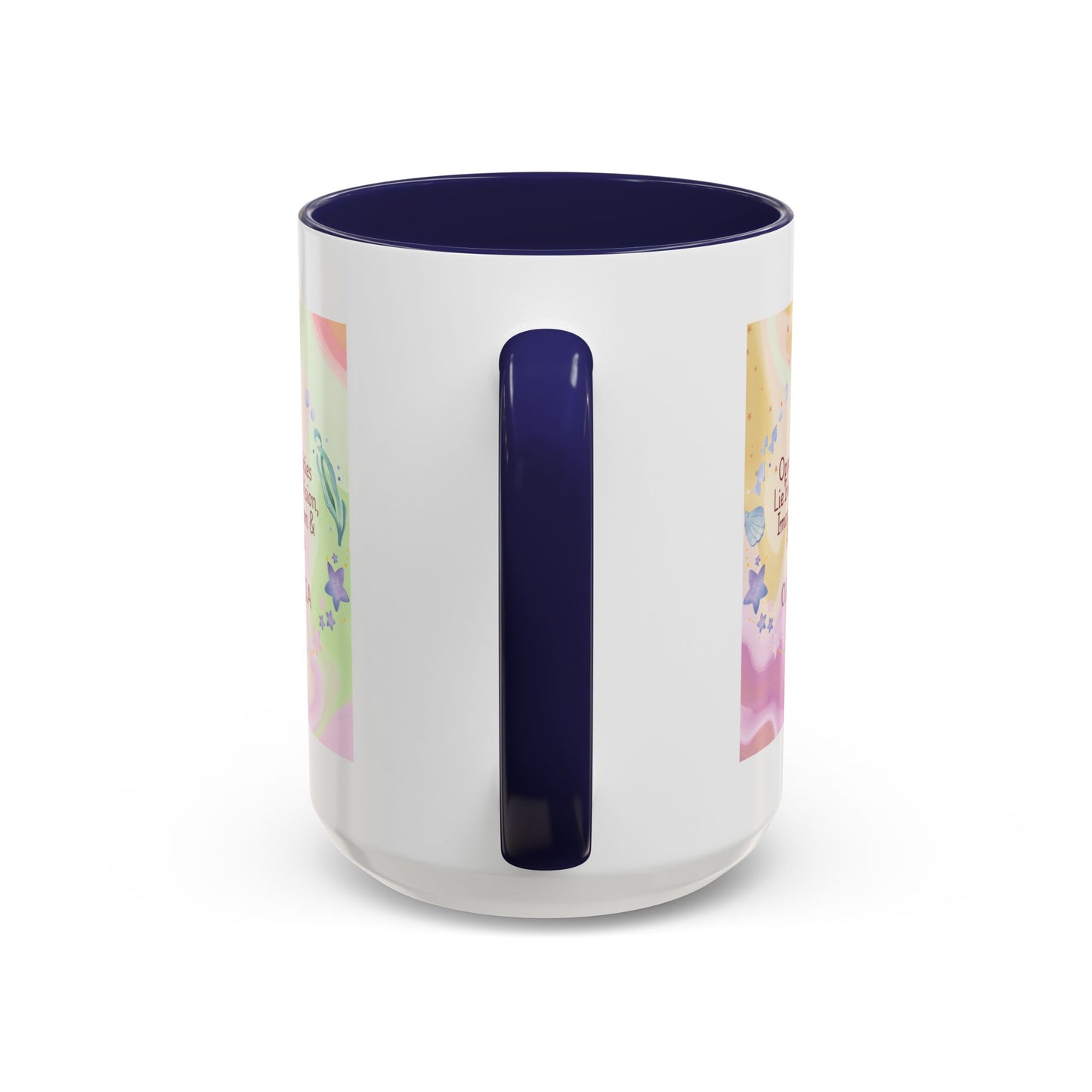Personalized Ocean Theme Accent Coffee Mug