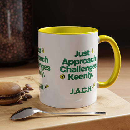 Personalized Simple Message Accent Coffee Mug