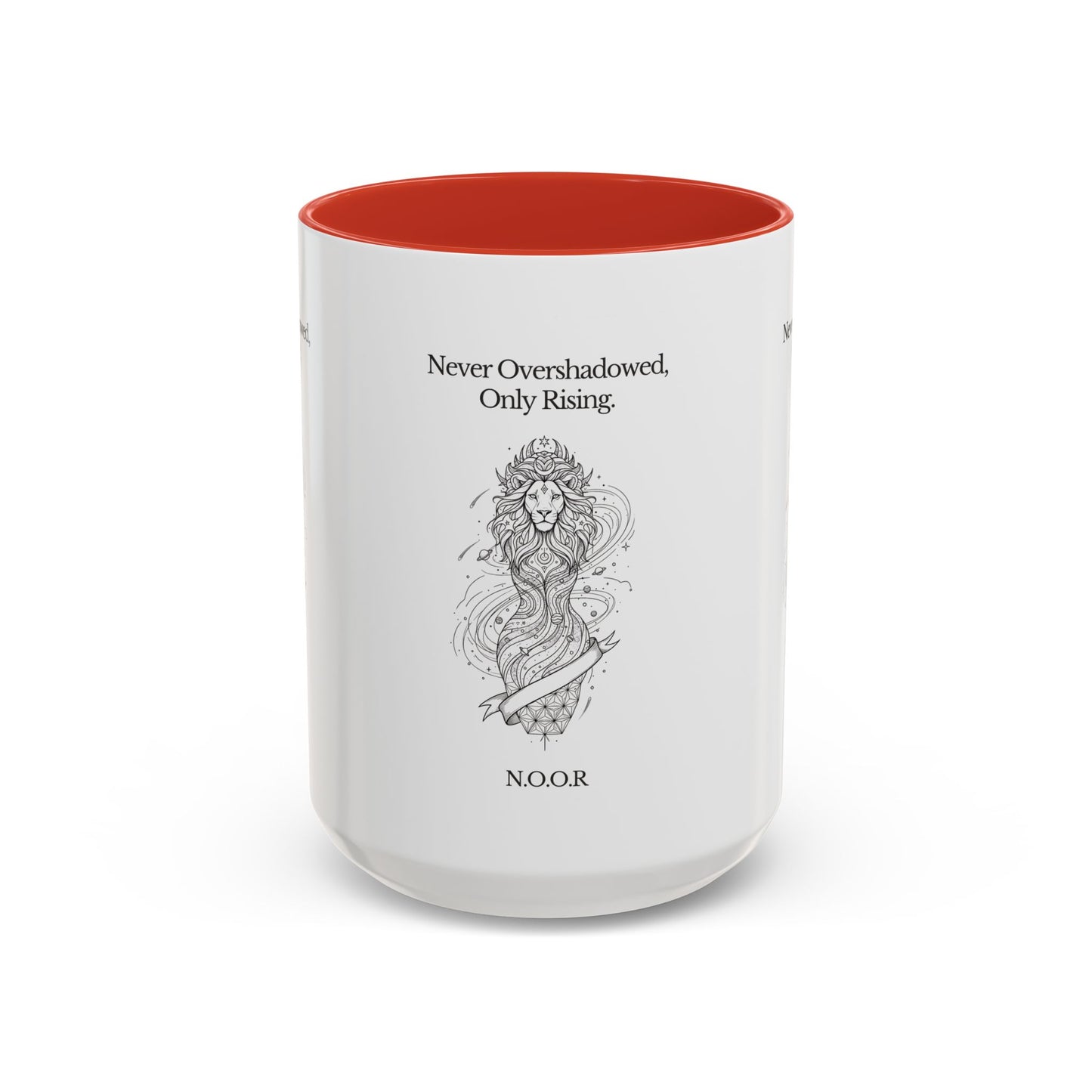 Personalized Girl Lion Accent Coffee Mug