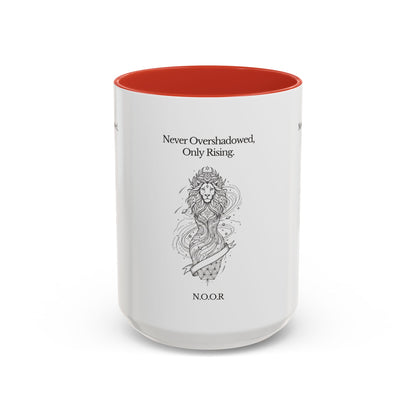 Personalized Girl Lion Accent Coffee Mug