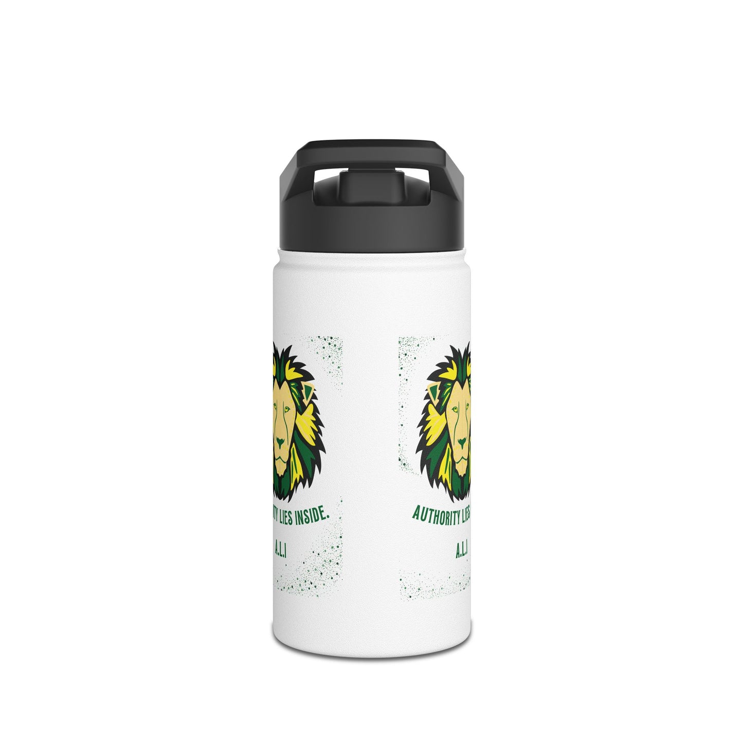 Personalized Initial Quote Lion Stainless Steel Water Bottle
