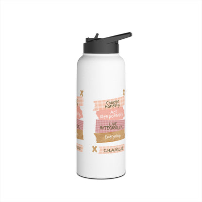 Personalized Initial Quote Note Steps Stainless Steel Water Bottle