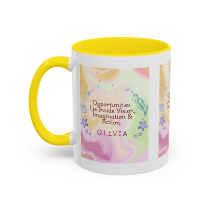 Personalized Ocean Theme Accent Coffee Mug