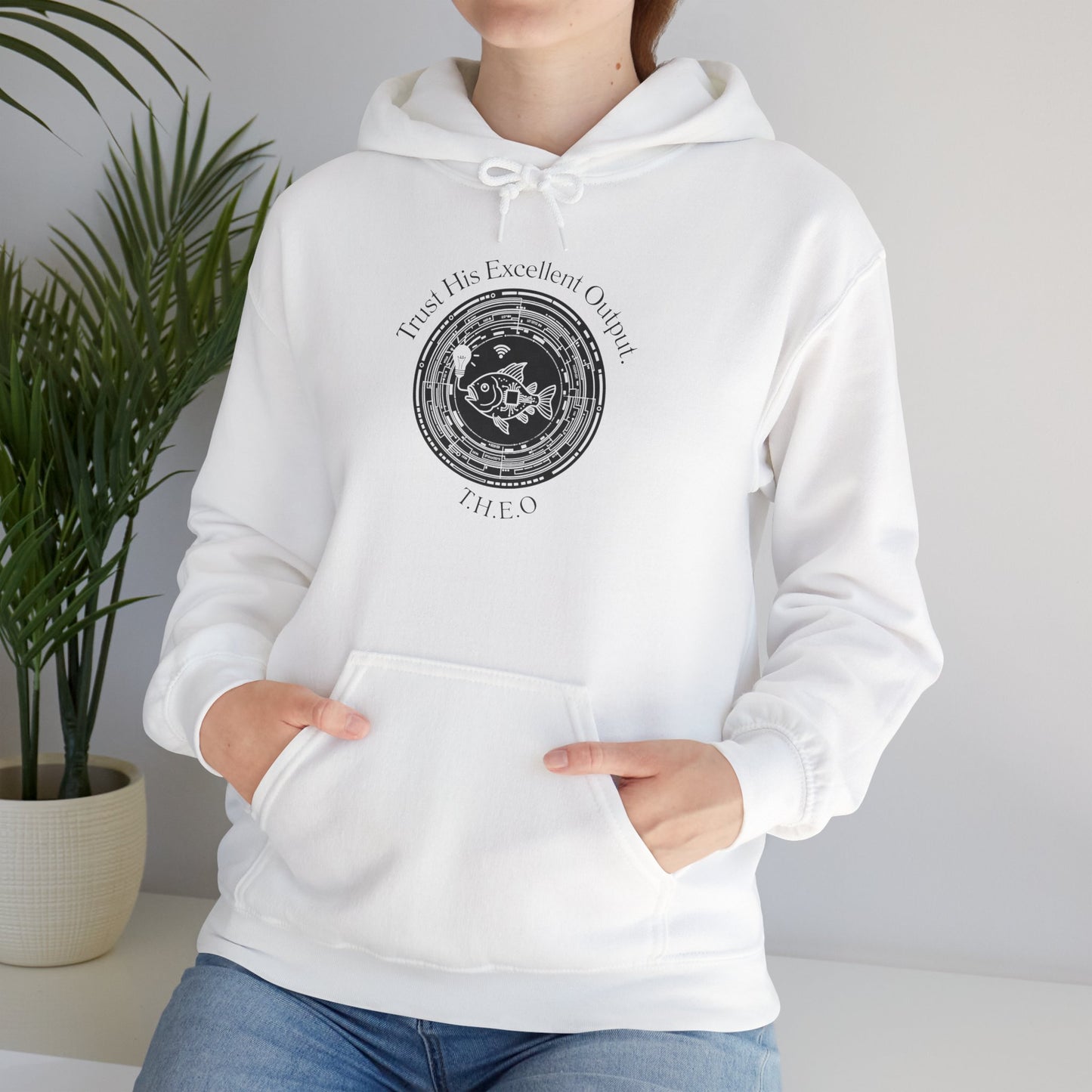 Personalized Spiritual Fish Circle Hooded Sweatshirt