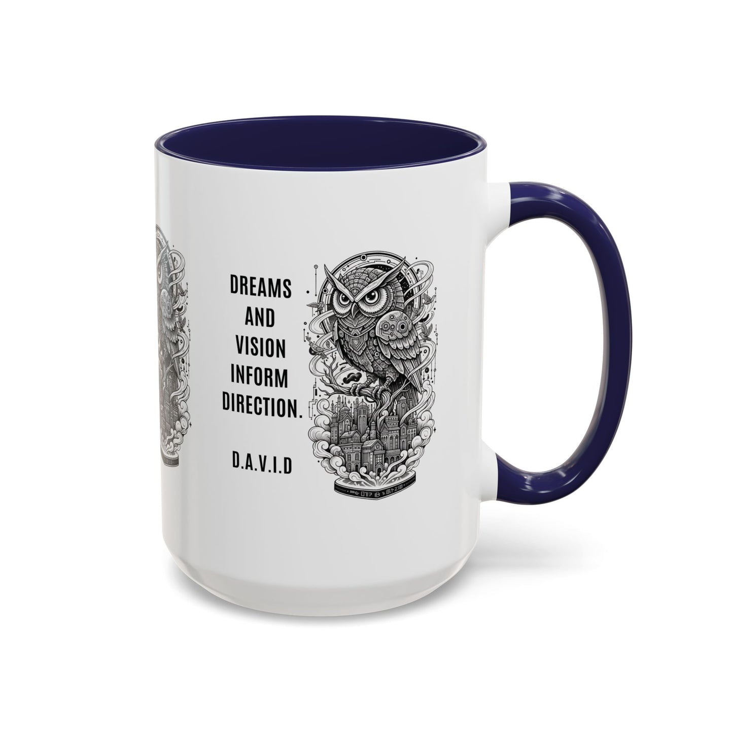 Personalized Owl Vision Accent Coffee Mug