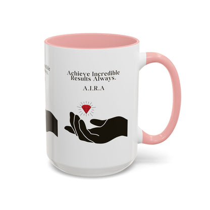 Personalized Initial Hand and Gem Accent Coffee Mug