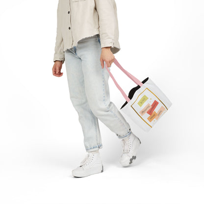 Personalized Initial Quote Inspirational Canvas Tote Custom Name