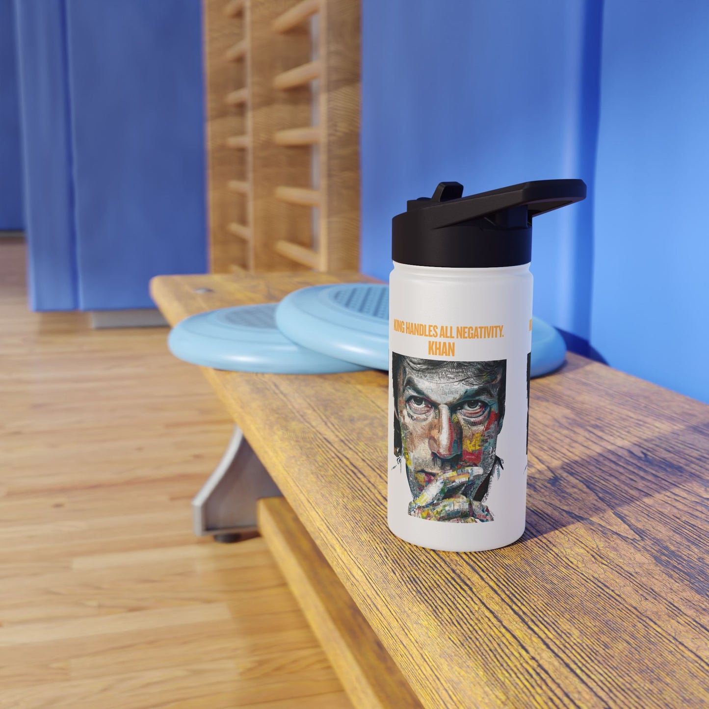 Personalized Initial Quote Khan Stainless Steel Water Bottle