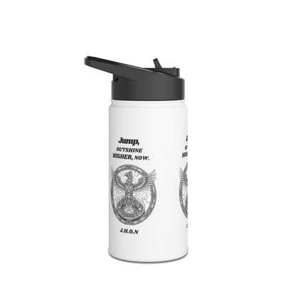 Personalized Initial Quote Eagle Wings Stainless Steel Water Bottle