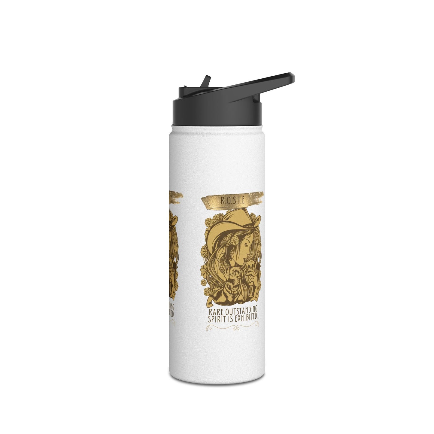 Personalized Initial Quote Golden Girl Stainless Steel Water Bottle