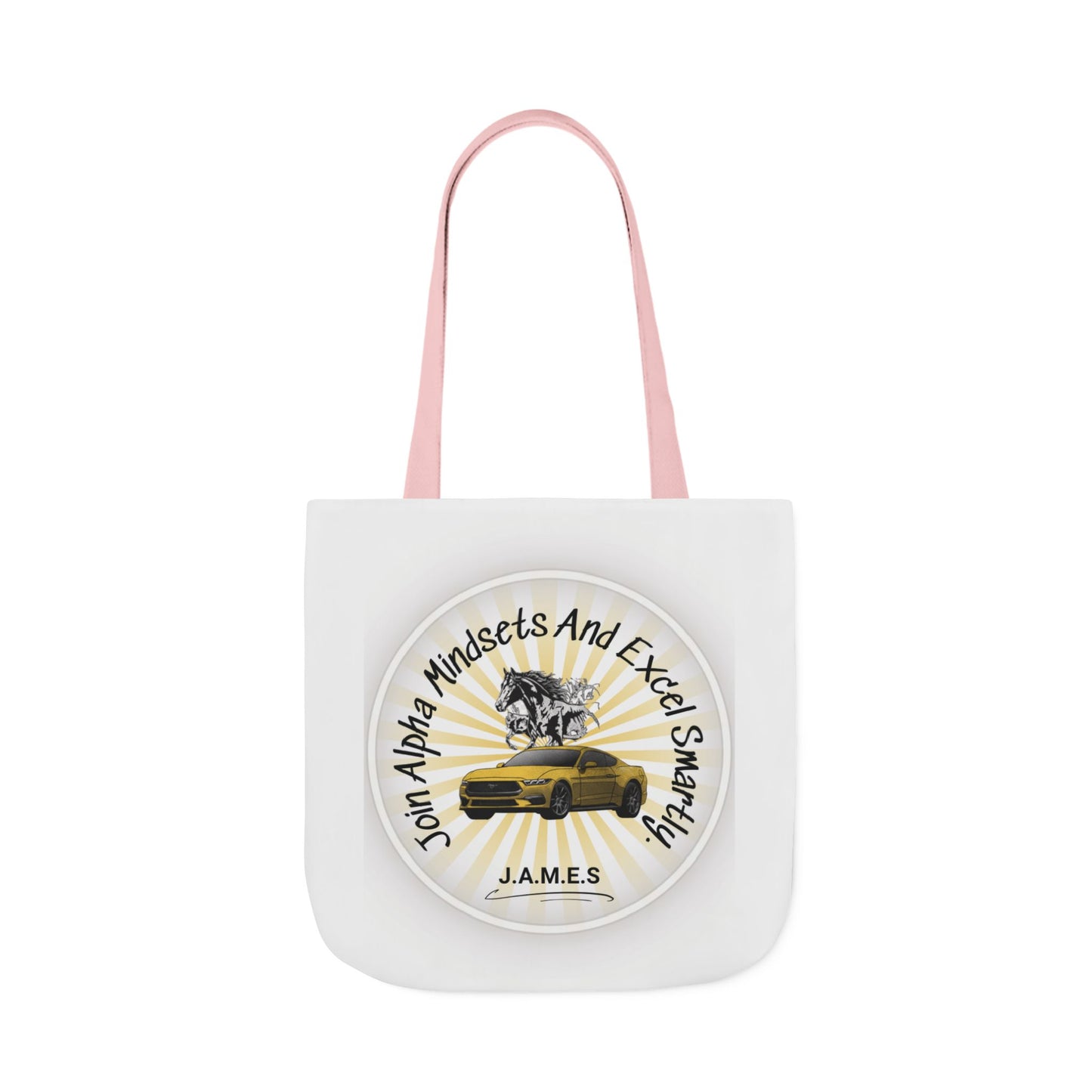 Personalized Initial Quote Horse Car Canvas Tote Custom Name