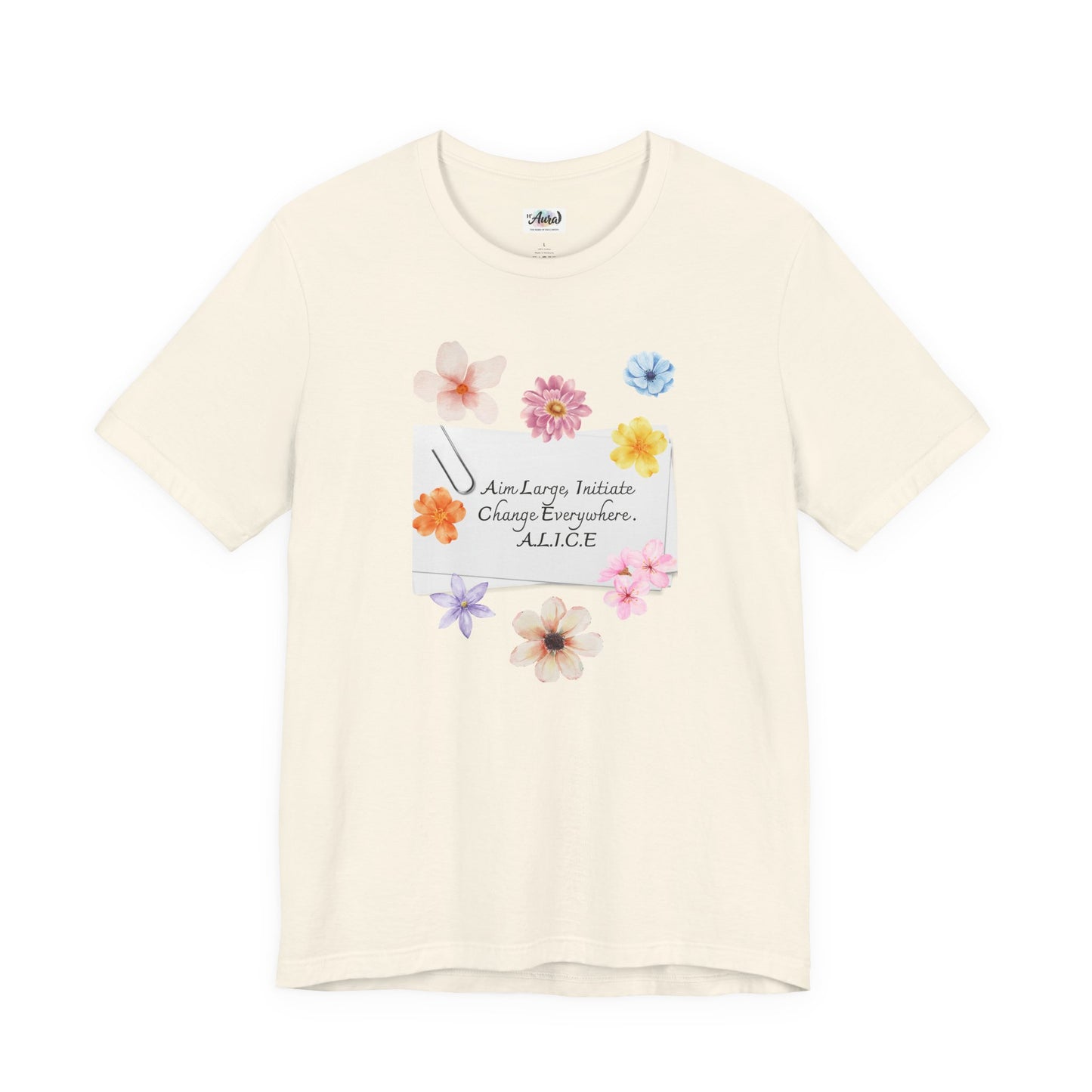 Personalized Floral Note Tee