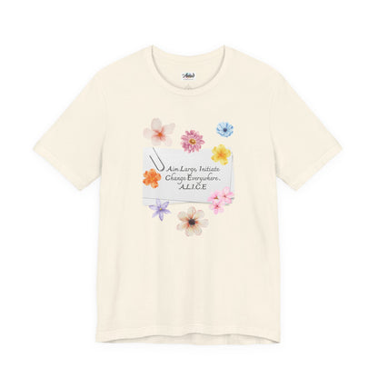 Personalized Floral Note Tee