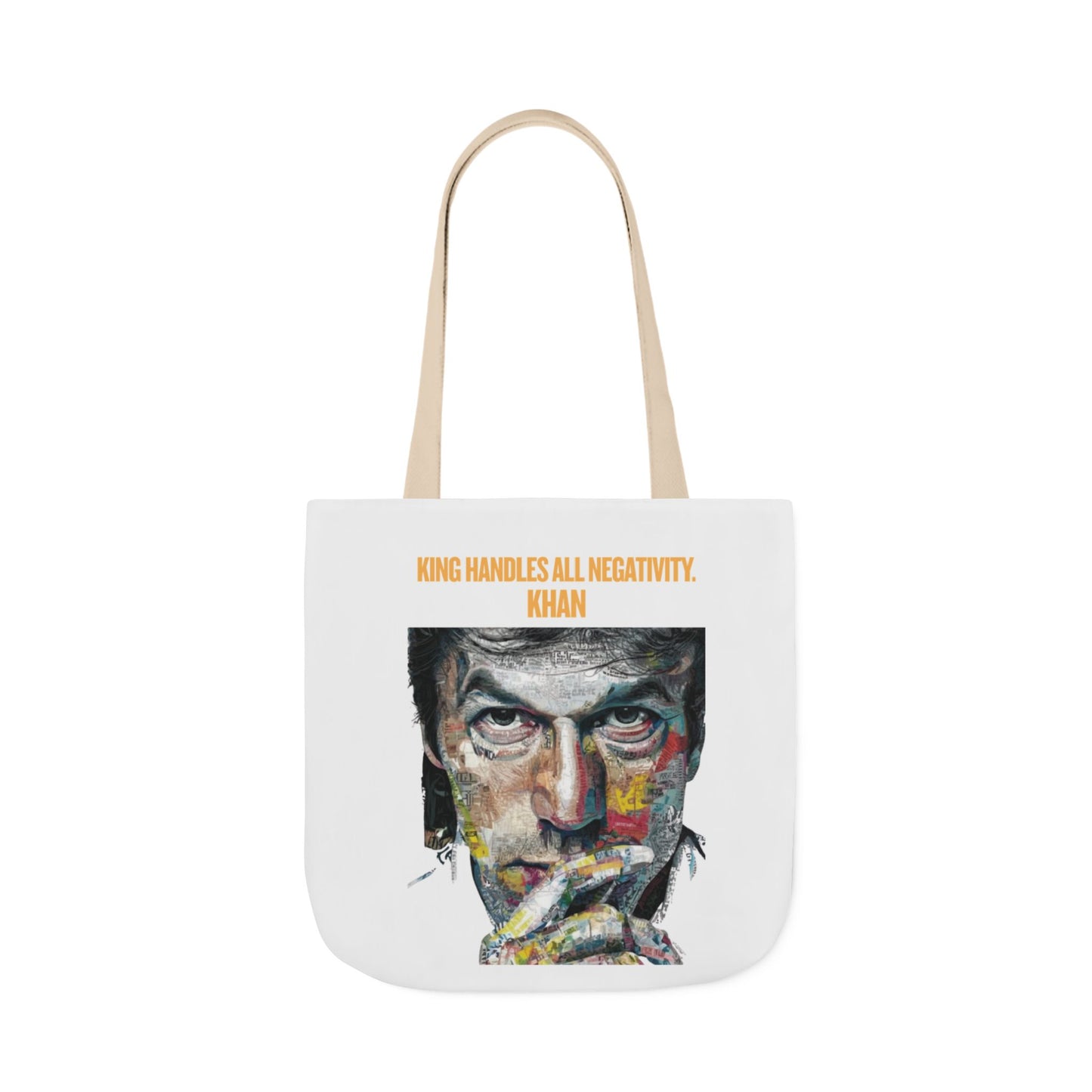 Personalized Initial Quote Khan Canvas Tote Custom Name