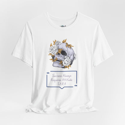 Personalized Floral Skull Graphic Tee