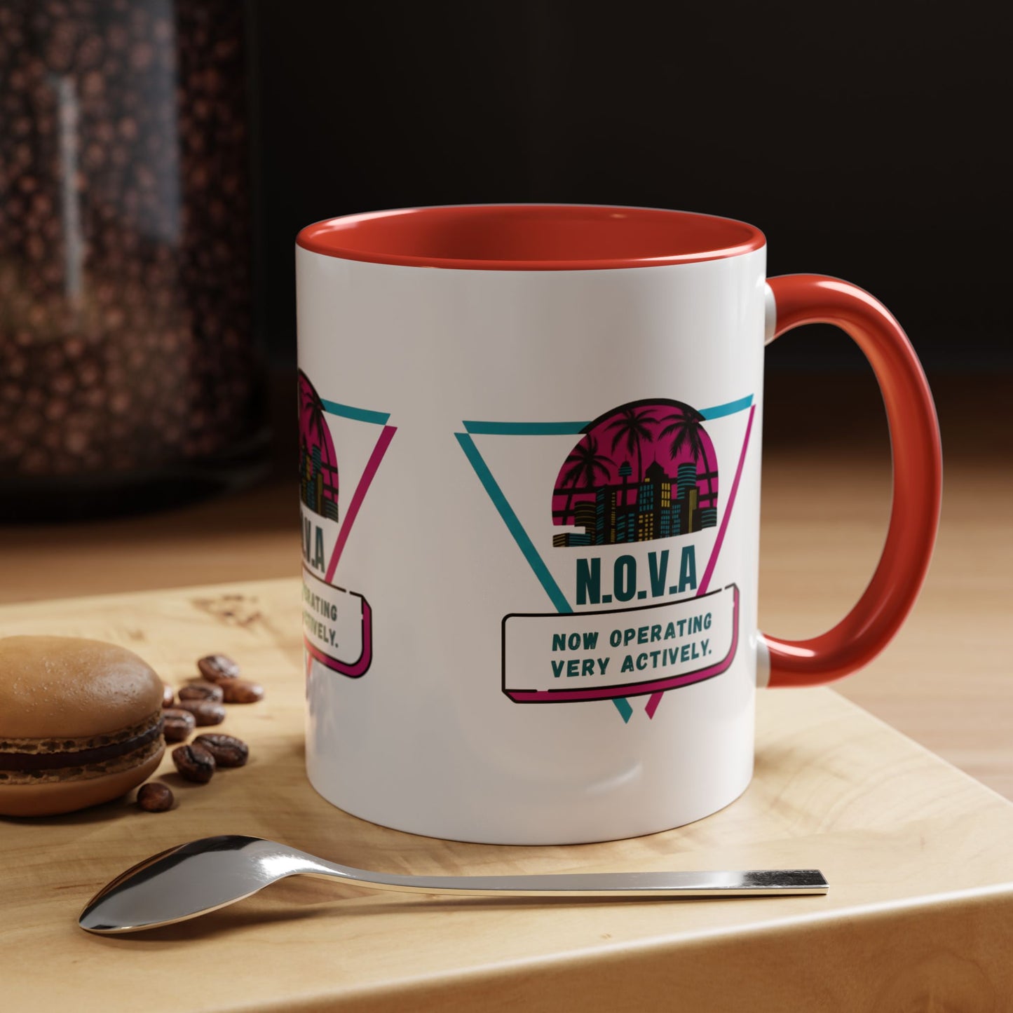 Personalized Building View Accent Coffee Mug
