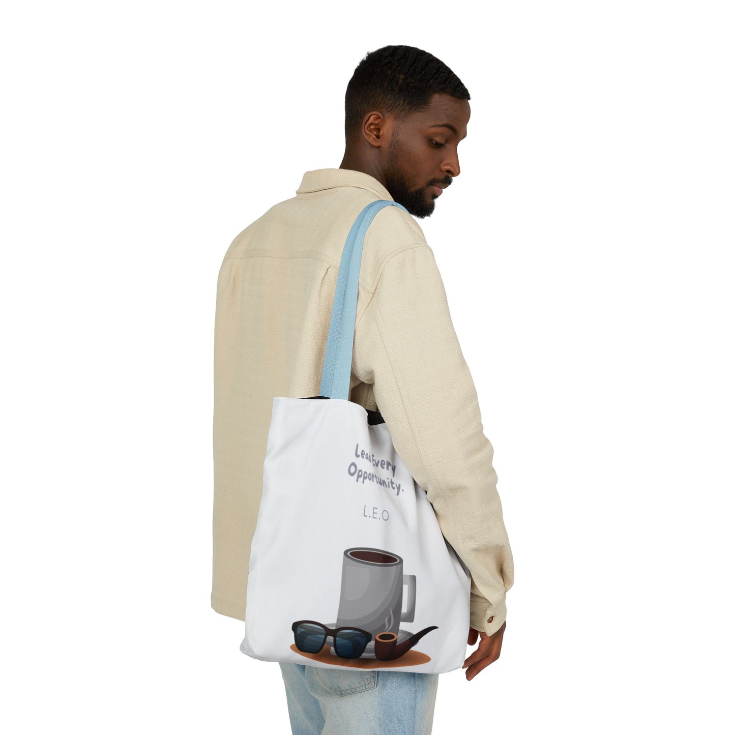 Personalized Initial Quote Sunglasses and Coffee Canvas Tote Custom Name