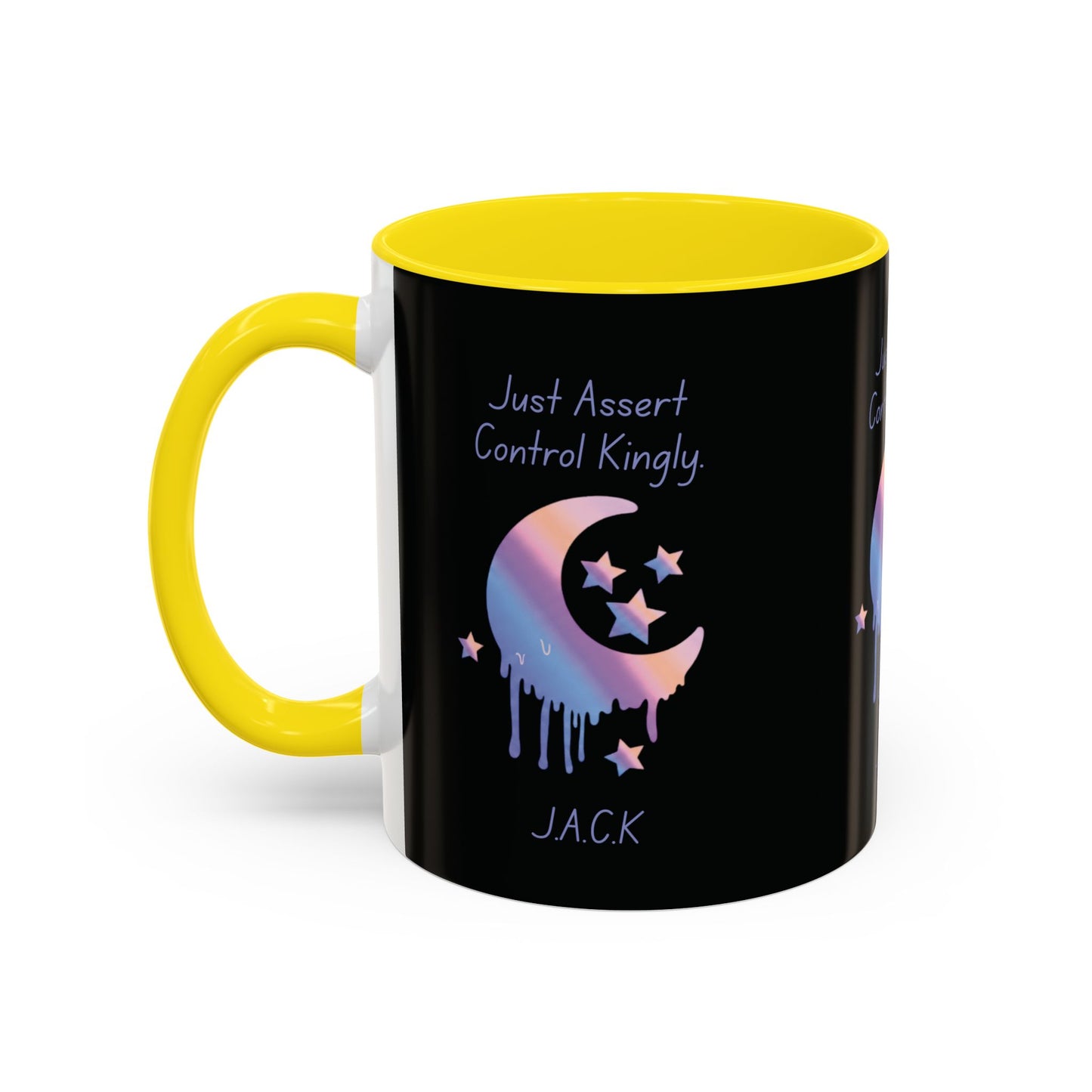 Personalized Moon Dripping Accent Coffee Mug
