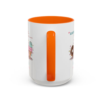 Personalized Initial Sweet Treat Accent Coffee Mug